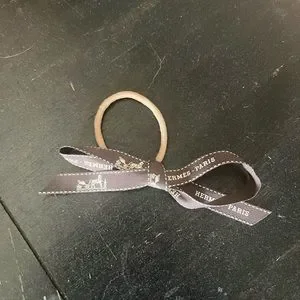 Hermes Glenan Silver Hair Ties glenan-h-trio-silk-bracelet--  main image 4